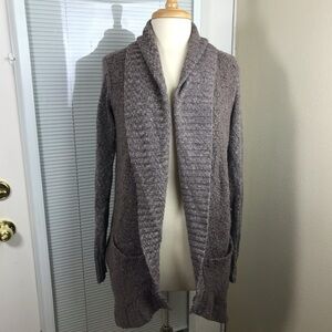 Hinge open cardigan knit Sz M